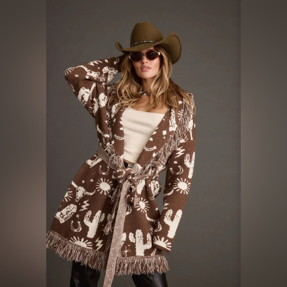 Western Fringe Cardigan